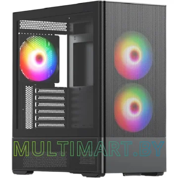 Корпус HSPD M712-TGBK-ARGB (черный)